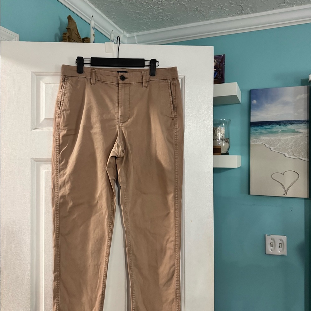 J. Crew Women's Tan Straight Leg Pants